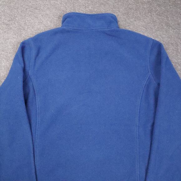 L.L.Bean Polartec Fleece Large Blue Long Sleeve 1/4 Snap Pullover Sweatshirt - Picture 11 of 12